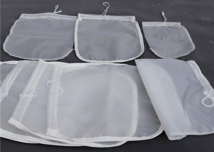 Round Shape Liquid Filter Bag 99% Filter Rating Nylon Material FDA Certification